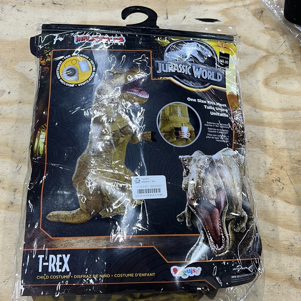 Jurassic World Child Inflatable T Rex Costume